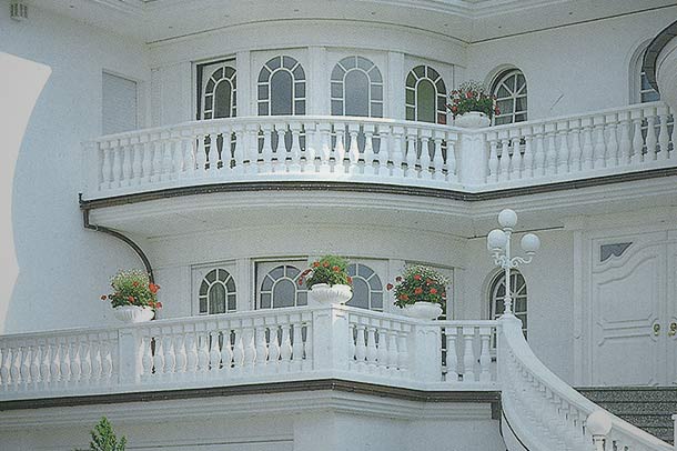 Geländer Balustraden Balkongeländer Balustrade Baluster Beton Geländer Säulen 