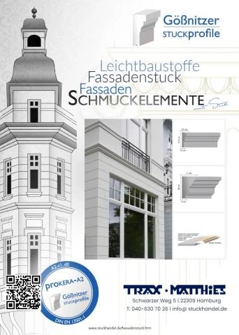 Katalog für Fassadenstuck, Zierprofile und Außendekoration