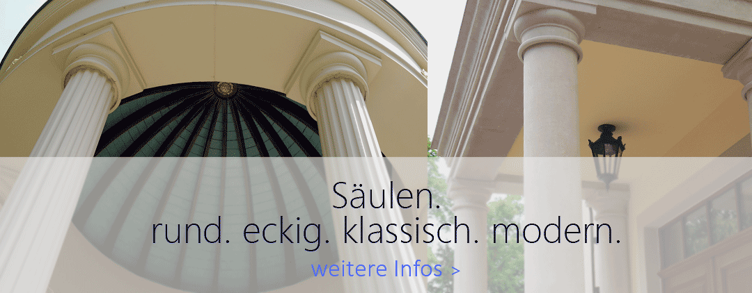 Säulen | Stuck | Tor- und Zaunpfeiler | Balustraden | MATTHIES